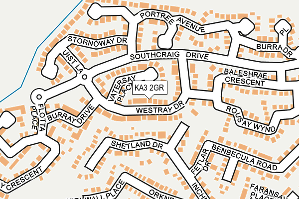 KA3 2GR map - OS OpenMap – Local (Ordnance Survey)
