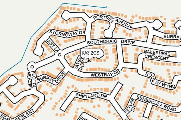 KA3 2GS map - OS OpenMap – Local (Ordnance Survey)