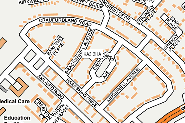 KA3 2HA map - OS OpenMap – Local (Ordnance Survey)