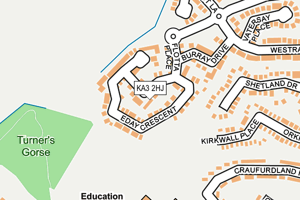 KA3 2HJ map - OS OpenMap – Local (Ordnance Survey)