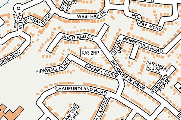 KA3 2HP map - OS OpenMap – Local (Ordnance Survey)