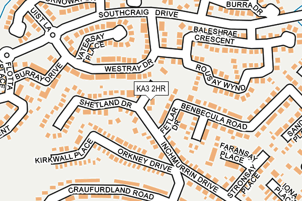 KA3 2HR map - OS OpenMap – Local (Ordnance Survey)