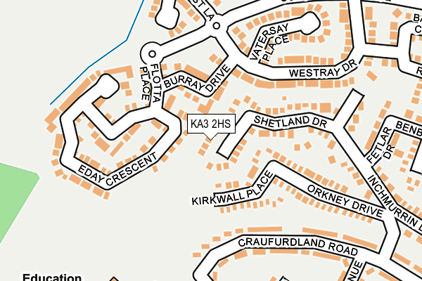 KA3 2HS map - OS OpenMap – Local (Ordnance Survey)