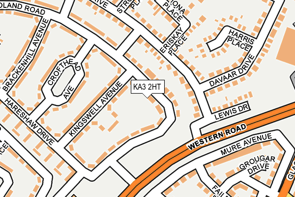 KA3 2HT map - OS OpenMap – Local (Ordnance Survey)