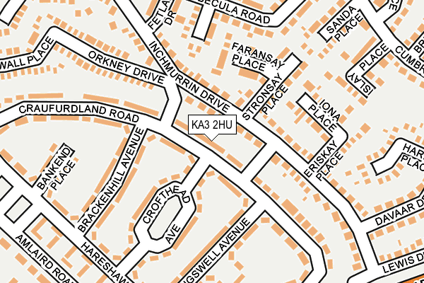 KA3 2HU map - OS OpenMap – Local (Ordnance Survey)