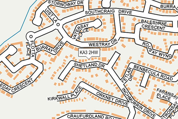 KA3 2HW map - OS OpenMap – Local (Ordnance Survey)