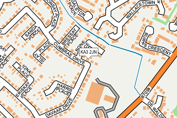 KA3 2JN map - OS OpenMap – Local (Ordnance Survey)