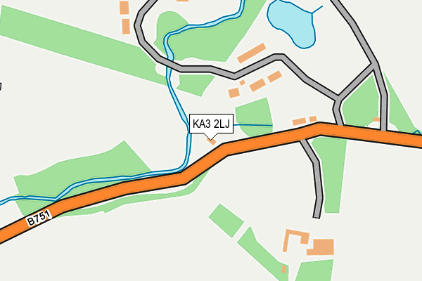 KA3 2LJ map - OS OpenMap – Local (Ordnance Survey)