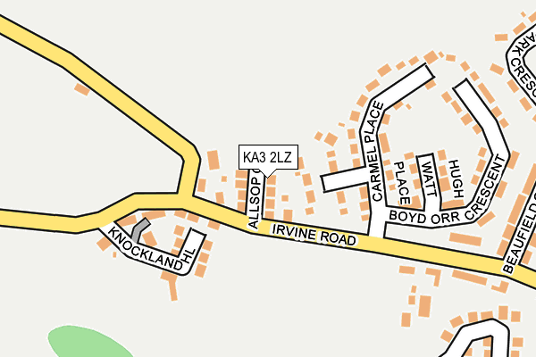 KA3 2LZ map - OS OpenMap – Local (Ordnance Survey)