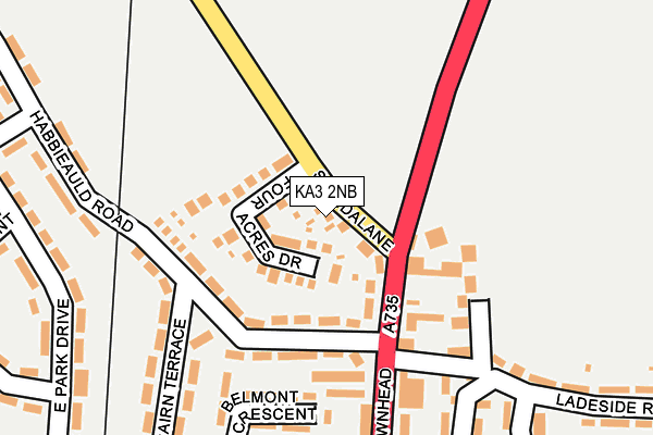 KA3 2NB map - OS OpenMap – Local (Ordnance Survey)