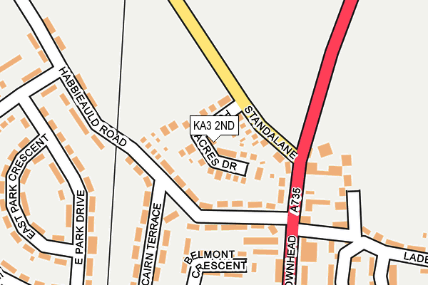 KA3 2ND map - OS OpenMap – Local (Ordnance Survey)
