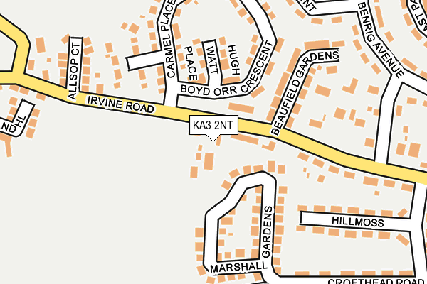 KA3 2NT map - OS OpenMap – Local (Ordnance Survey)