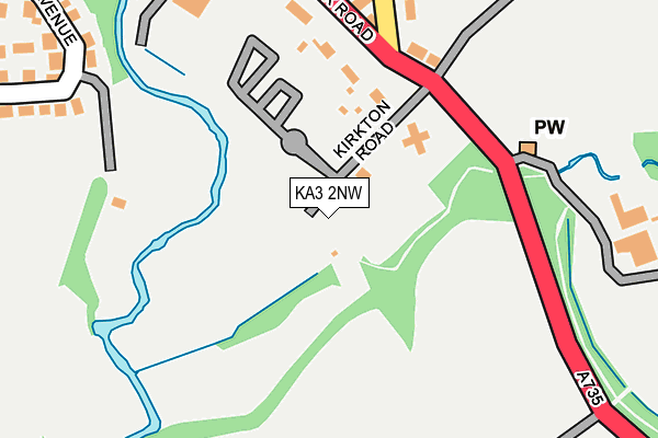 KA3 2NW map - OS OpenMap – Local (Ordnance Survey)