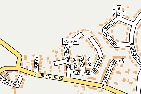 KA3 2QA map - OS OpenMap – Local (Ordnance Survey)