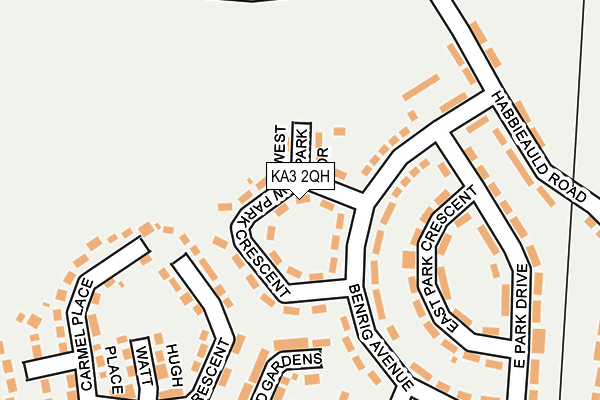 KA3 2QH map - OS OpenMap – Local (Ordnance Survey)