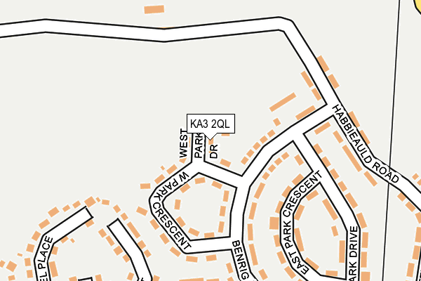 KA3 2QL map - OS OpenMap – Local (Ordnance Survey)