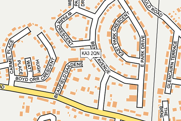 KA3 2QN map - OS OpenMap – Local (Ordnance Survey)