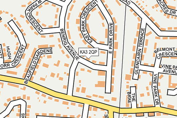 KA3 2QP map - OS OpenMap – Local (Ordnance Survey)