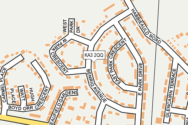 KA3 2QQ map - OS OpenMap – Local (Ordnance Survey)