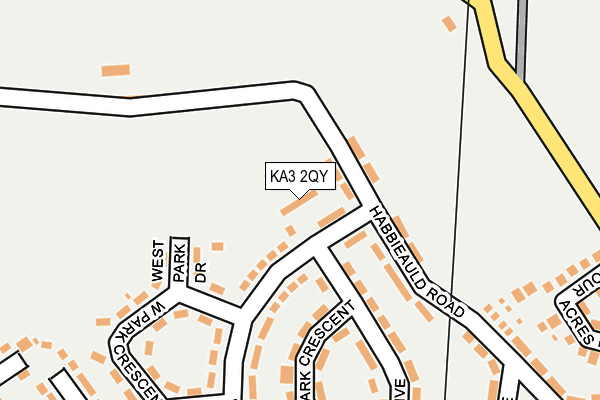 KA3 2QY map - OS OpenMap – Local (Ordnance Survey)