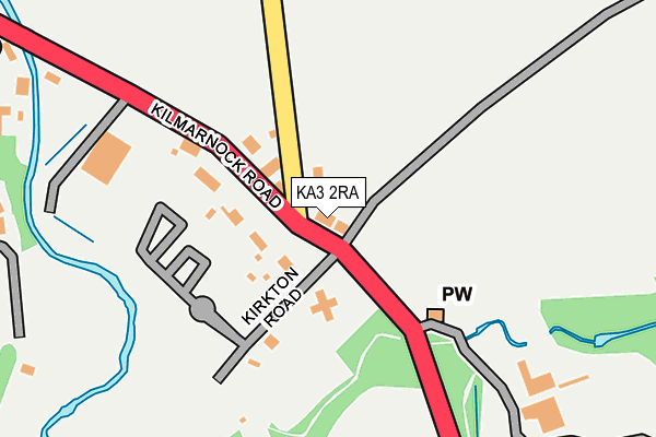 KA3 2RA map - OS OpenMap – Local (Ordnance Survey)