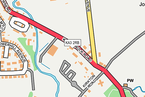 KA3 2RB map - OS OpenMap – Local (Ordnance Survey)
