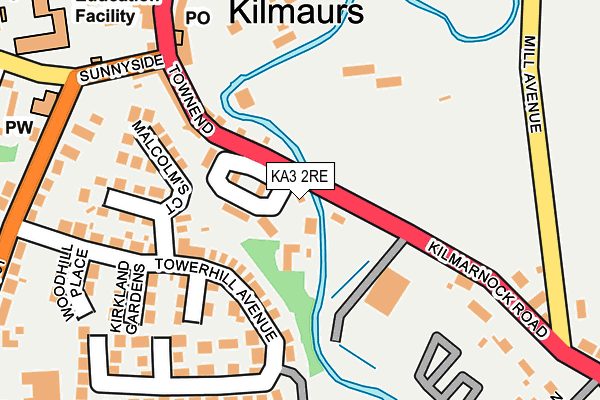 KA3 2RE map - OS OpenMap – Local (Ordnance Survey)