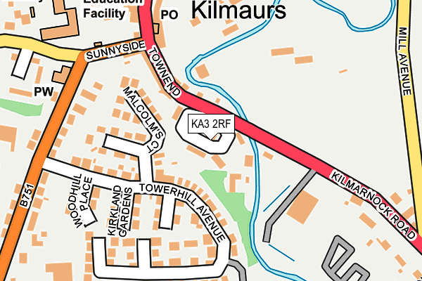 KA3 2RF map - OS OpenMap – Local (Ordnance Survey)