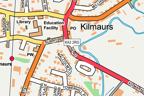 KA3 2RG map - OS OpenMap – Local (Ordnance Survey)