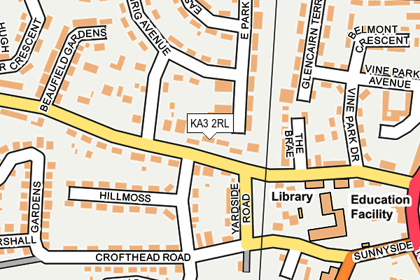 KA3 2RL map - OS OpenMap – Local (Ordnance Survey)