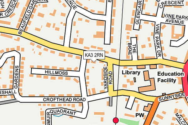 KA3 2RN map - OS OpenMap – Local (Ordnance Survey)