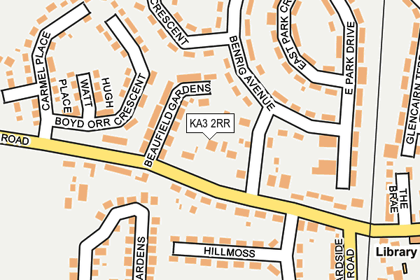 KA3 2RR map - OS OpenMap – Local (Ordnance Survey)