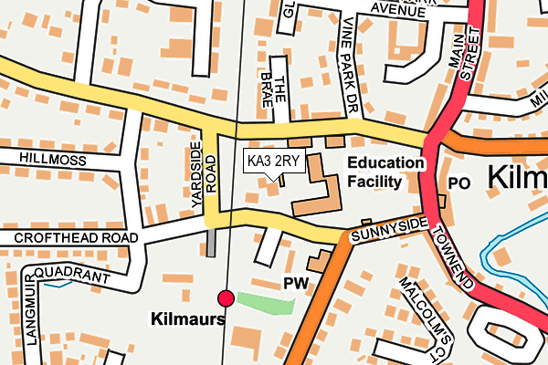 KA3 2RY map - OS OpenMap – Local (Ordnance Survey)