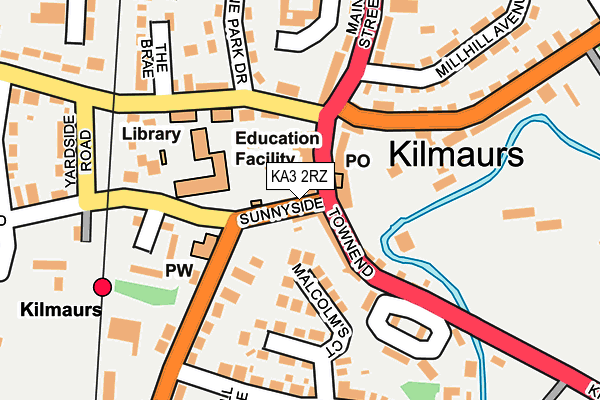 KA3 2RZ map - OS OpenMap – Local (Ordnance Survey)