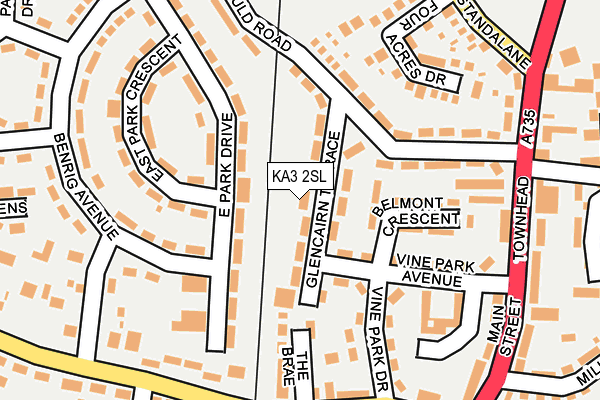 KA3 2SL map - OS OpenMap – Local (Ordnance Survey)