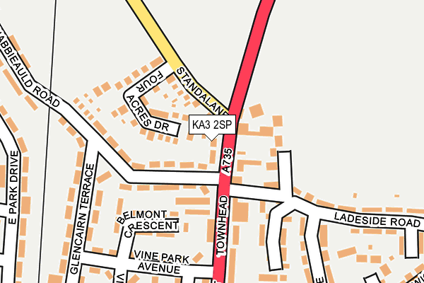 KA3 2SP map - OS OpenMap – Local (Ordnance Survey)