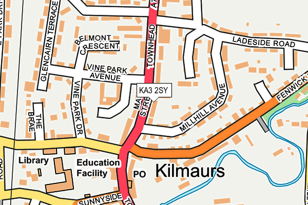 KA3 2SY map - OS OpenMap – Local (Ordnance Survey)
