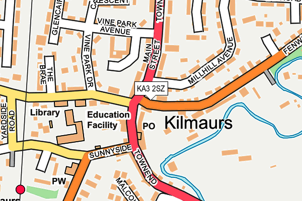 KA3 2SZ map - OS OpenMap – Local (Ordnance Survey)