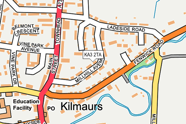 KA3 2TA map - OS OpenMap – Local (Ordnance Survey)