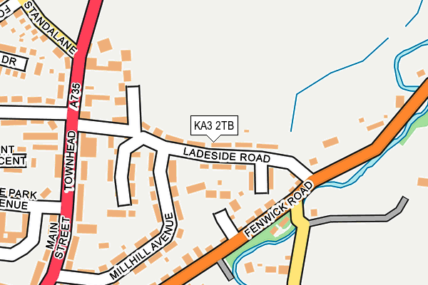 KA3 2TB map - OS OpenMap – Local (Ordnance Survey)