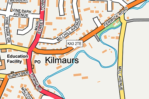 KA3 2TE map - OS OpenMap – Local (Ordnance Survey)