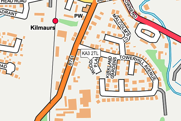 KA3 2TL map - OS OpenMap – Local (Ordnance Survey)