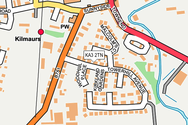 KA3 2TN map - OS OpenMap – Local (Ordnance Survey)