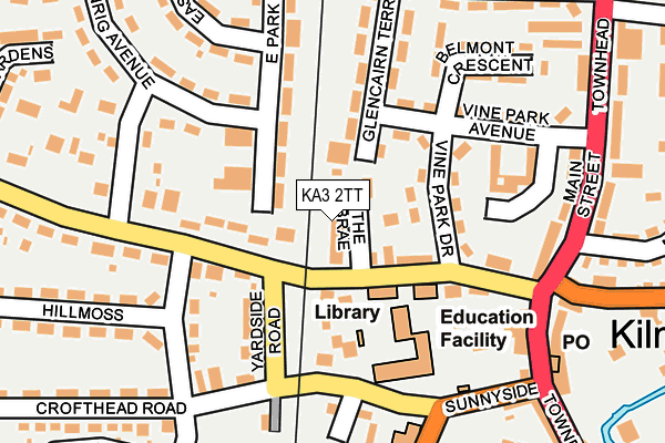KA3 2TT map - OS OpenMap – Local (Ordnance Survey)