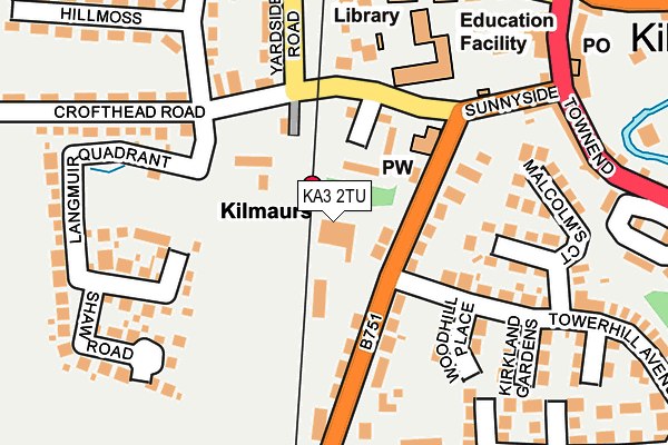 KA3 2TU map - OS OpenMap – Local (Ordnance Survey)