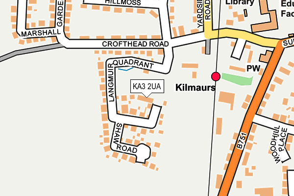 KA3 2UA map - OS OpenMap – Local (Ordnance Survey)