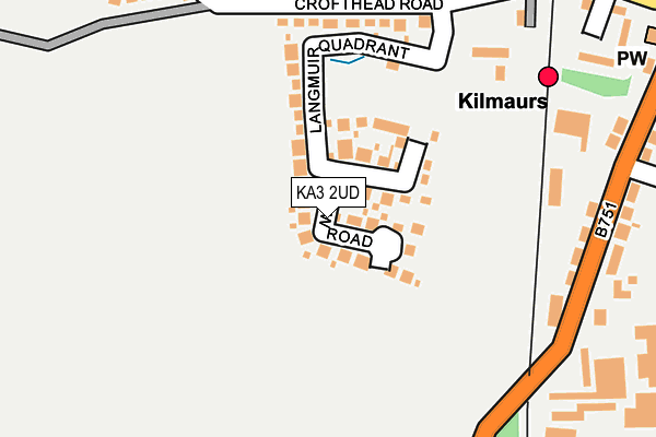 KA3 2UD map - OS OpenMap – Local (Ordnance Survey)