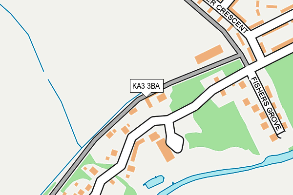 KA3 3BA map - OS OpenMap – Local (Ordnance Survey)