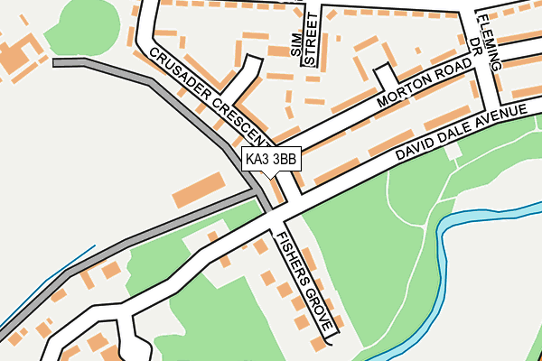 KA3 3BB map - OS OpenMap – Local (Ordnance Survey)