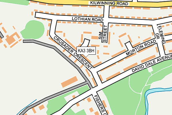 KA3 3BH map - OS OpenMap – Local (Ordnance Survey)
